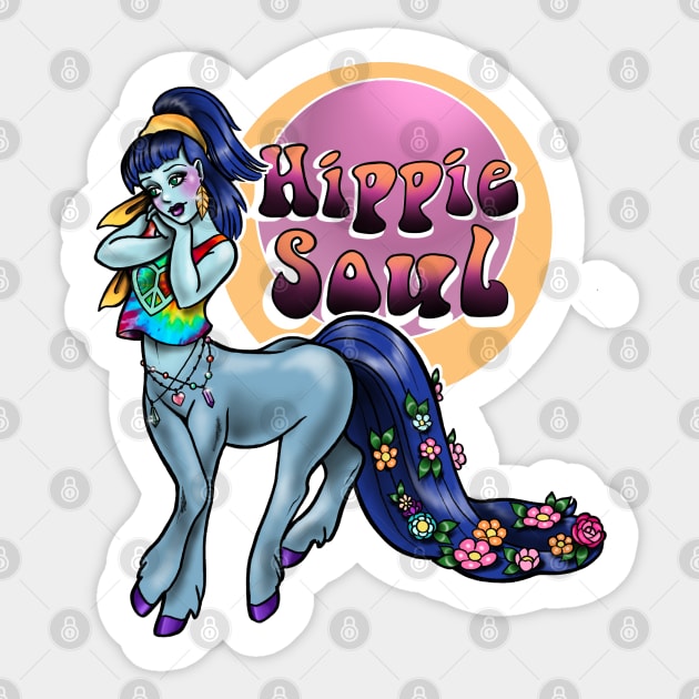 Hippie Soul Sticker by Huldra Tattoo